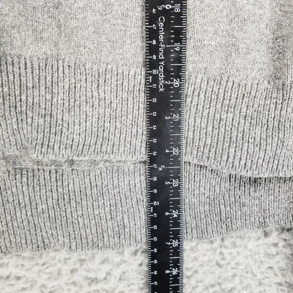 Madewell Sweater Womens Small Gray Crew Neck Tie Wrist Crew Neck Pullover - Picture 2 of 7